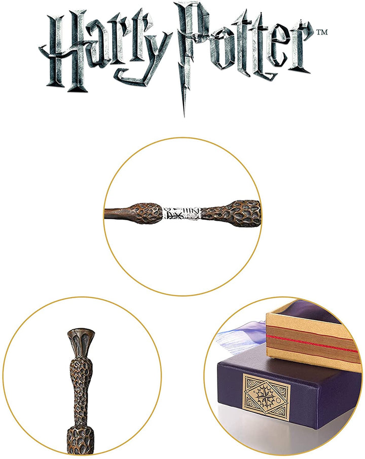 The Noble Collection - Varita del profesor Dumbledore en caja Ollivanders de 15,7 pulgadas
