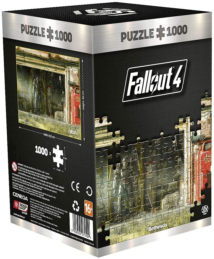 Good Loot Fallout 4 Garage – 1000 Teile Puzzle 68 cm x 48 cm | inklusive Poster und Tasche | Spielgrafiken für Erwachsene und Jugendliche