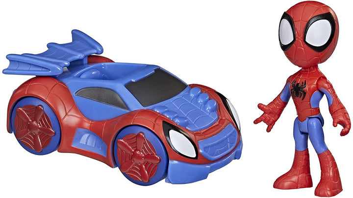 Marvel Spidey und seine fantastischen Freunde – Spidey-Actionfigur und Web-Crawler-Fahrzeug, für Kinder ab 3 Jahren