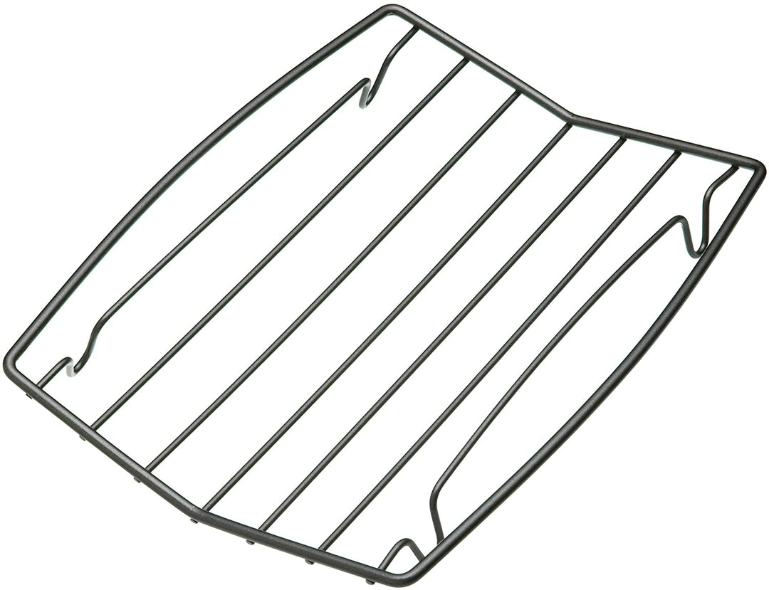 MasterClass KCMCTRAYNS26 26 x 20 cm braadrek met antiaanbaklaag, V-vormig, koolstofstaal, zilver