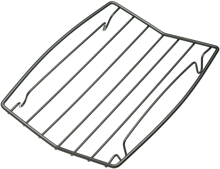 MasterClass KCMCTRAYNS26 26 x 20 cm braadrek met antiaanbaklaag, V-vormig, koolstofstaal, zilver