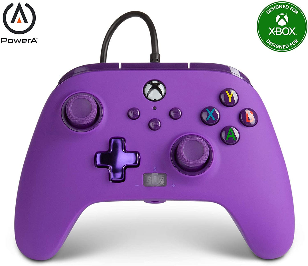 PowerA Enhanced Wired Controller für Xbox Series X|S – Royal Purple, Gamepad, Wi