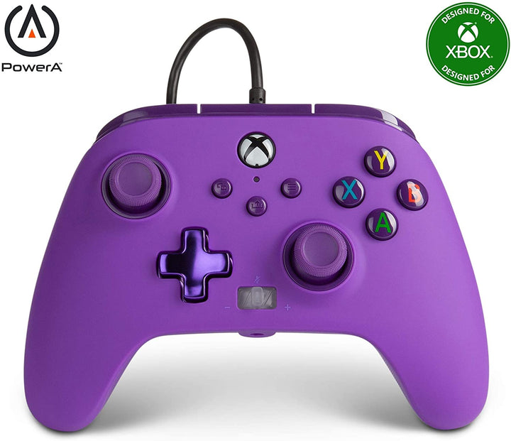 PowerA Enhanced Wired Controller für Xbox Series X|S – Royal Purple, Gamepad, Wi