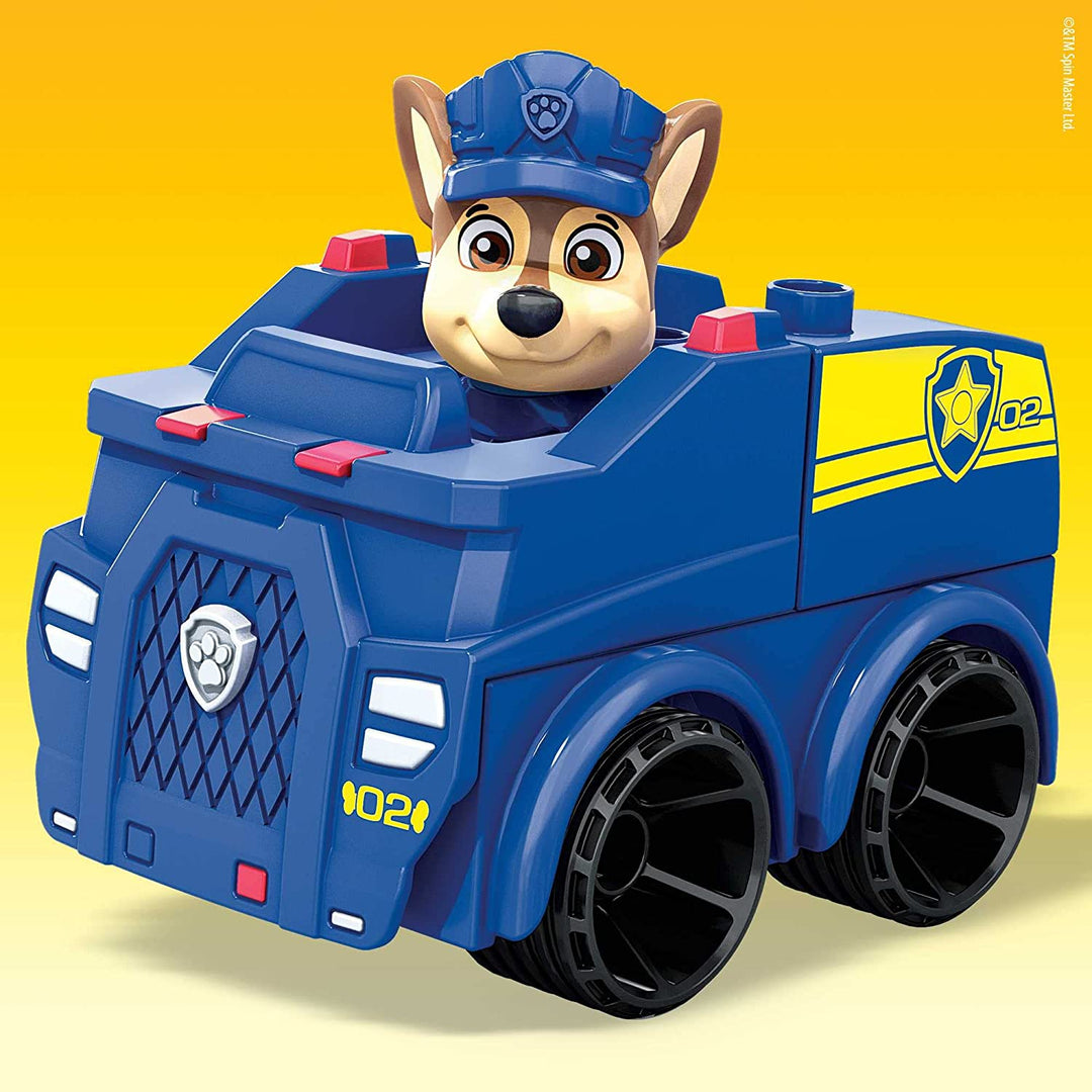 Mega Bloks PAW Patrol Chase's Polizeiauto-Bauset – inklusive beweglichem Chase F