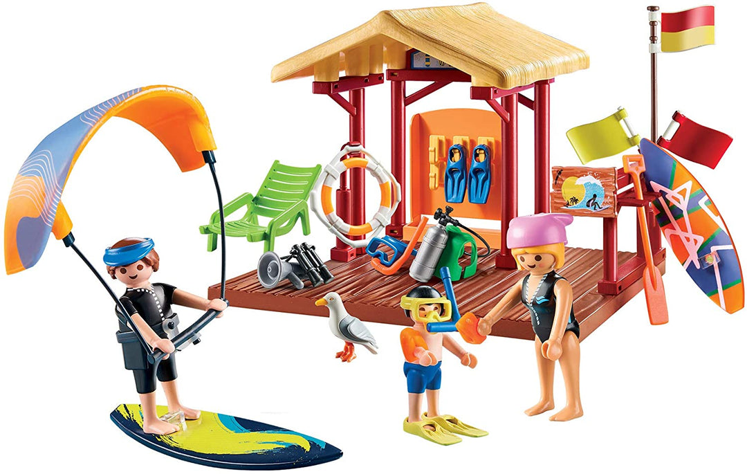 Playmobil 70090 Family Fun Camping Cabaña de deportes acuáticos