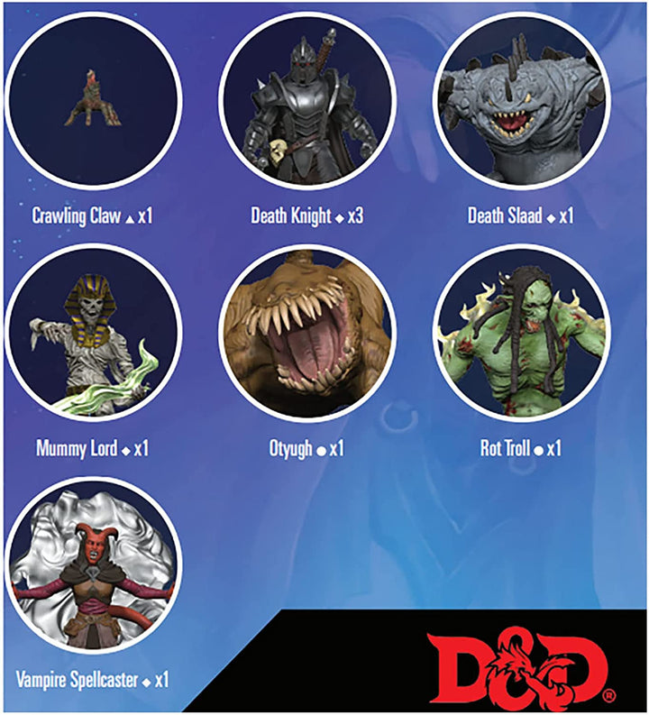 WizKids D&D Idols of The Realms: Boneyard: 2D Set 1 - Assorted Acrylic Miniature