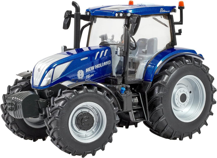 New Holland T6.180 Blue Power Traktor Spielzeug, Bauernhofspielzeug für Kinder, New Holland T