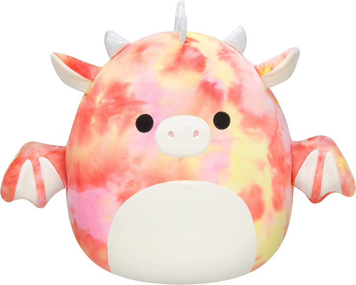 Squishmallows SQJW22-16RD-11-V 16" roter Batik-Drache – Füge Mina-Mae zu deinem Trupp hinzu