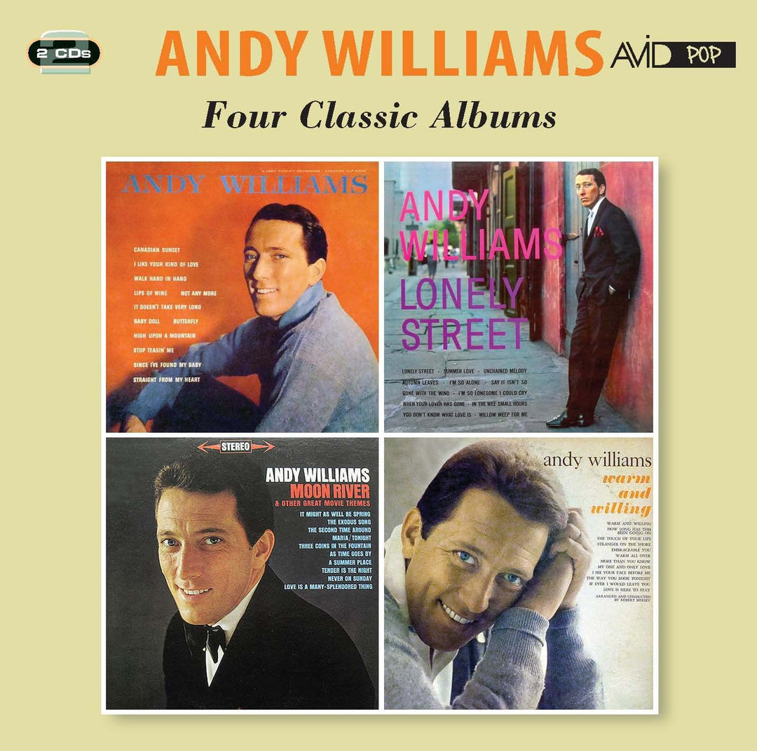 Four Classic Albums (Andy Williams / Lonely Street / Moon River And Other Great Movie Themes / Warm And Willing) - Andy Williams [Audio CD]