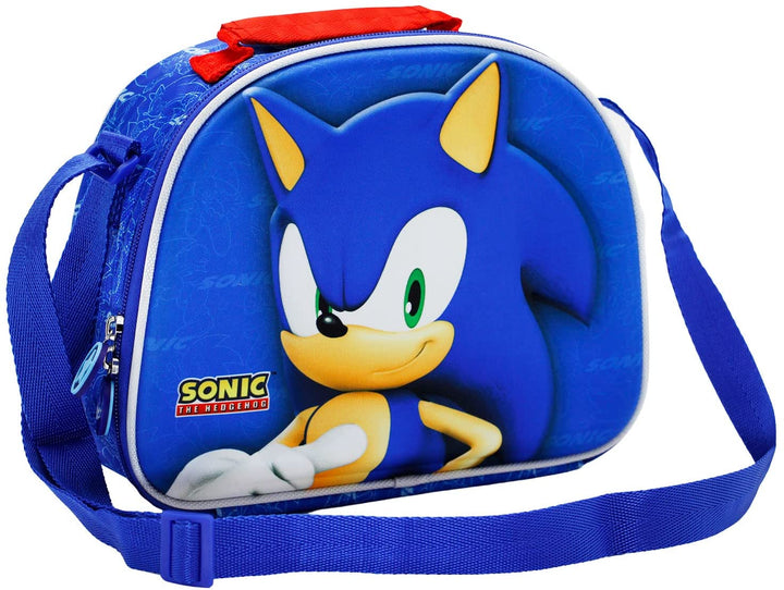 Sega-Sonic Velocity-3D Lunchtasche, Blau