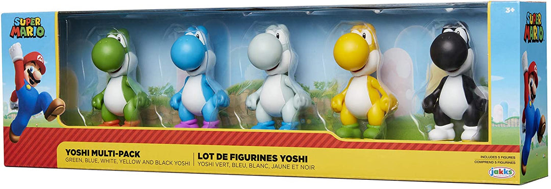 Super Mario Yoshi Multi Pack Exclusive 2,5-Zoll-Minifigur 5er-Pack