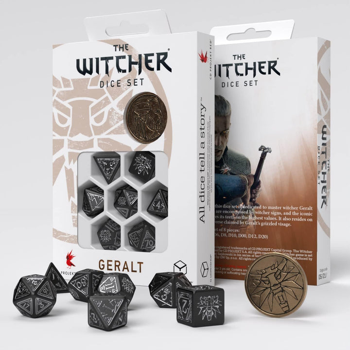 Q-Workshop SWGE37 The Witcher Dice Set: Geralt - Silver Sword (7) Accessories