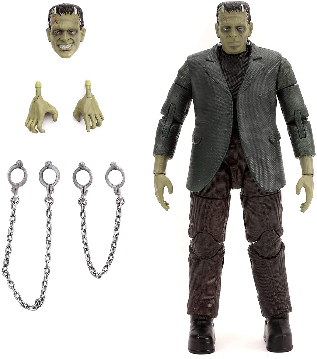 Jada 253251014 Toys Universal Monsters Frankenstein 6” Deluxe Collector Figure, Black, One Size