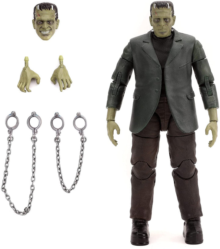 Jada 253251014 Toys Universal Monsters Frankenstein 6 Zoll Deluxe Sammlerfigur, Schwarz, Einheitsgröße