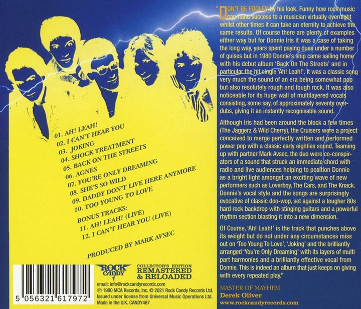 Donnie Iris - Back On The Streets [Audio CD]