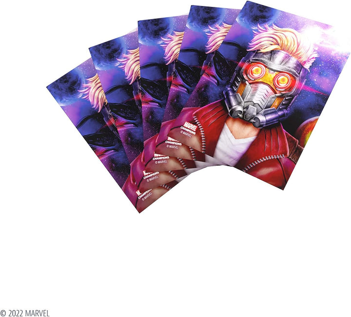 Gamegenic Marvel Champions The Card Game Offizielles Star-Lord Fine Art Sleeves Pac