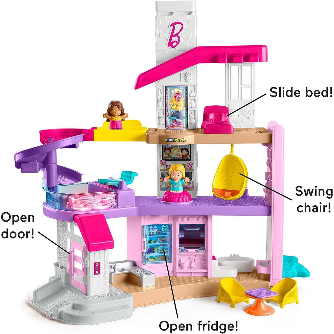 Fisher-Price ?Barbie Little DreamHouse Little People – Mehrsprachig, interaktiv
