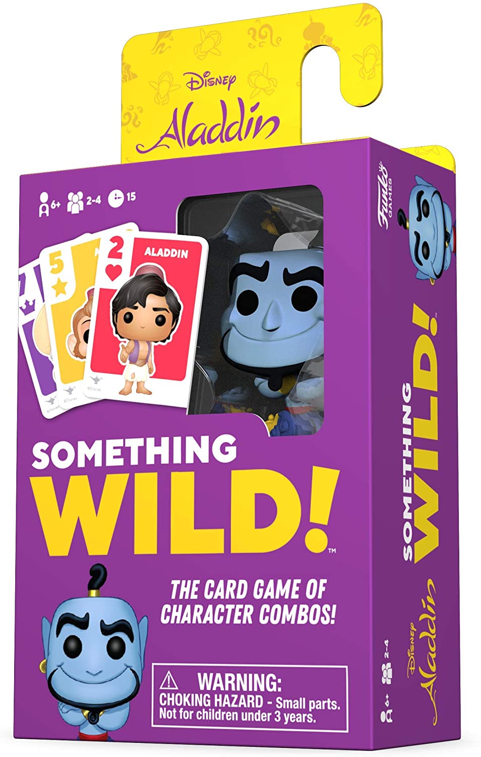 Funko 49357 Brettspiele 49357 Signature Something Wild Card Game-Aladdin, Mehrfarbig