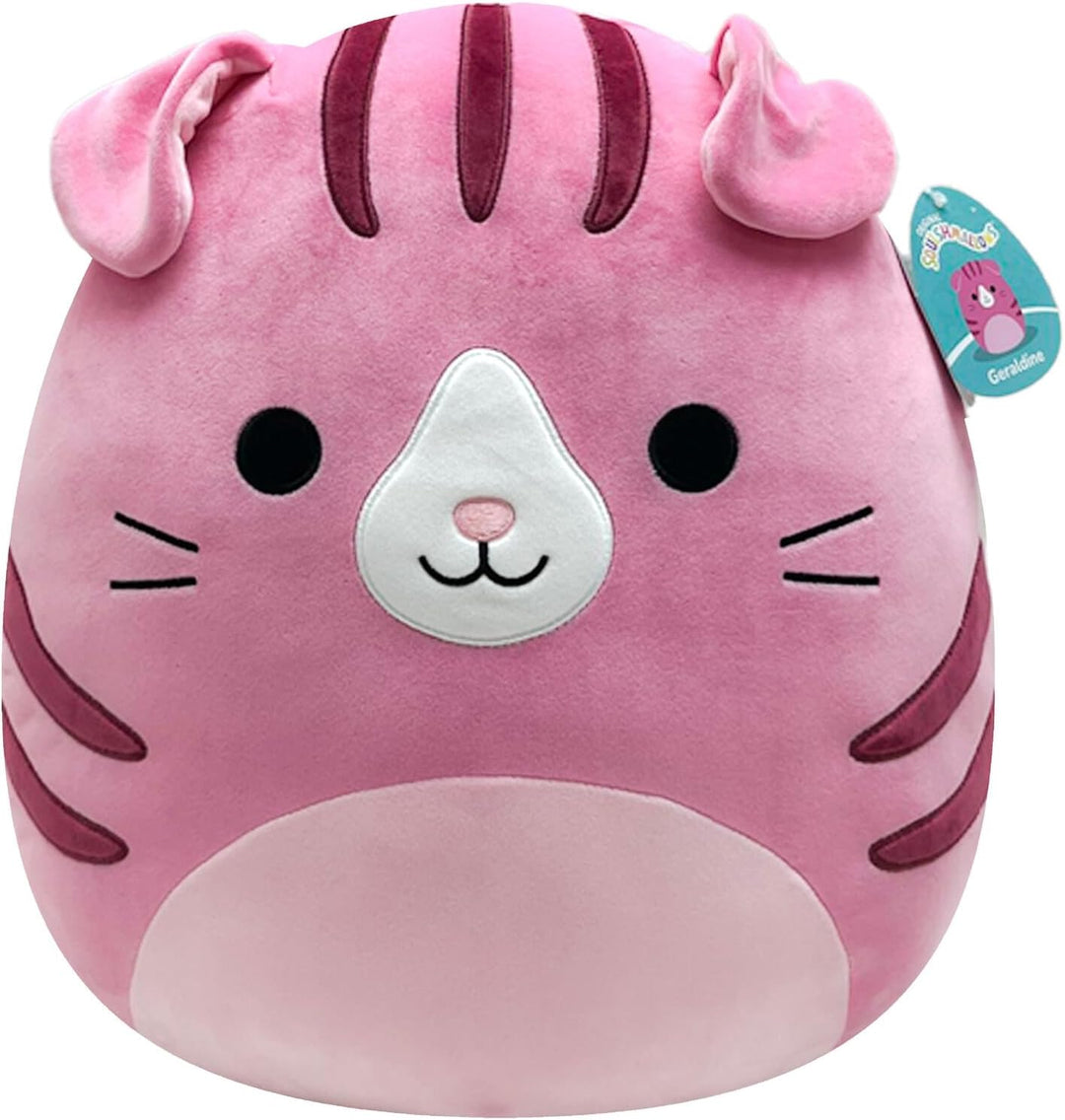 Squishmallows SQCR04201 16" Geraldine, Geraldon Pink Scottish Fold Cat