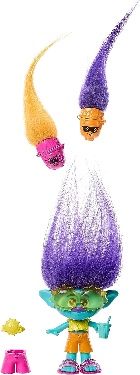 ?DreamWorks Trolls Band Together Hair Pops Branch, kleine Puppe mit herausnehmbarem Gerinnsel