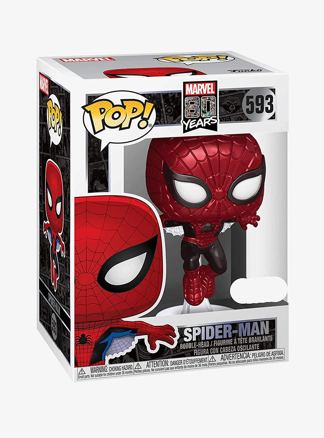 Marvel 80 jaar Spider Man Funko 47604 Pop! Vinyl #593