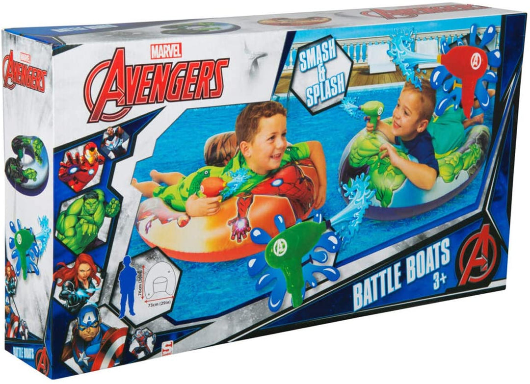 Disney Avengers Avengers Battle Boats with Water Blasters, Blue