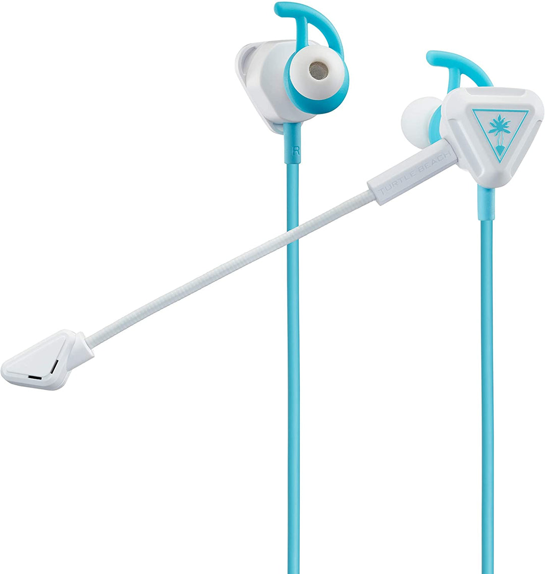 Turtle Beach Battle Buds In-Ear-Gaming-Headset für mobiles Gaming, Nintendo Switch, Xbox One, PS4 und PS5 – Weiß/Blaugrün