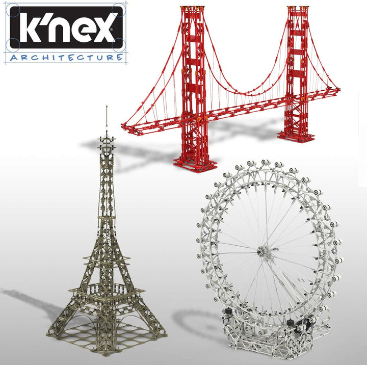 K'NEX 15238 Architektur-Eiffelturm-Bauset, Lernspielzeug für Kinder, 1