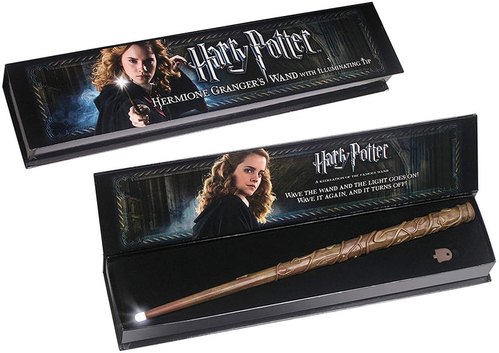 The Noble Collection Harry Potter Hermine Grangers leuchtender Zauberstab – 15 Zoll (39 cm) leuchtender Zauberstab