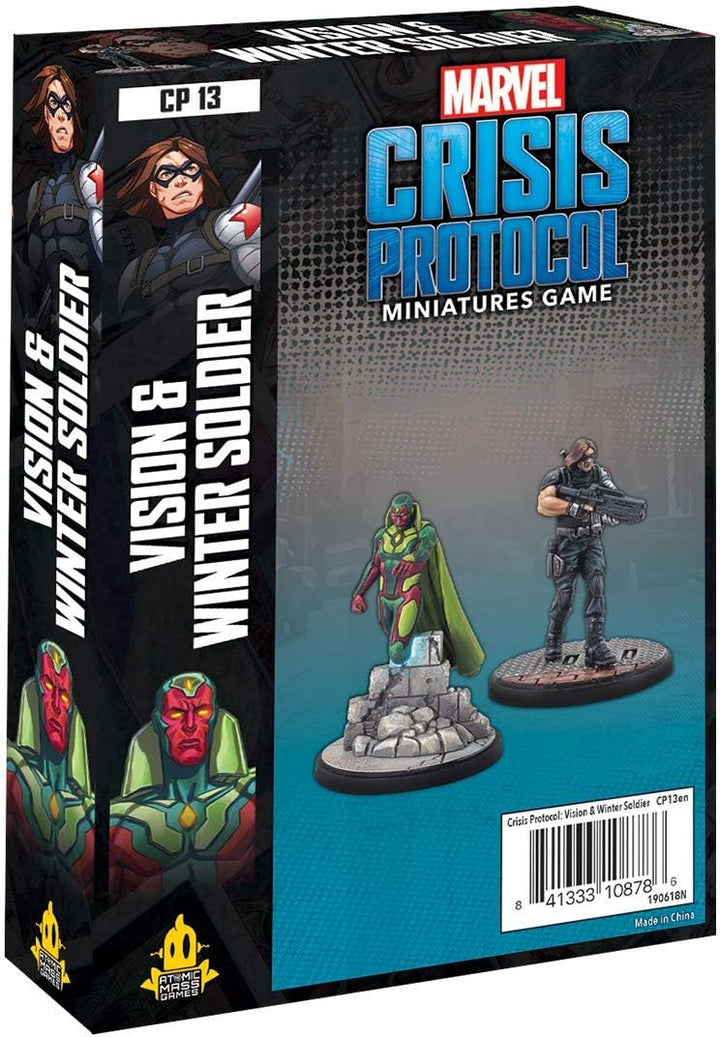 Atomare Massenspiele | Marvel Crisis Protocol: Charakterpaket: Vision und Wintersoldat | Miniaturenspiel | Ab 10 Jahren | 2+ Spieler | 45 Minuten Spielzeit