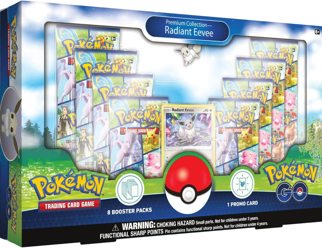 Pokémon TCG: GO Premium Collection – Radiant Eevee (1 Folien-Promokarte, 1 Deluxe