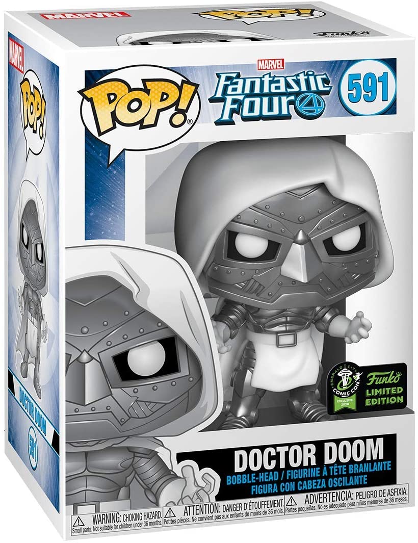 Marvel Fantastic Four Doctor Doom Excluye Funko 45913 Pop. Vinilo n. ° 591