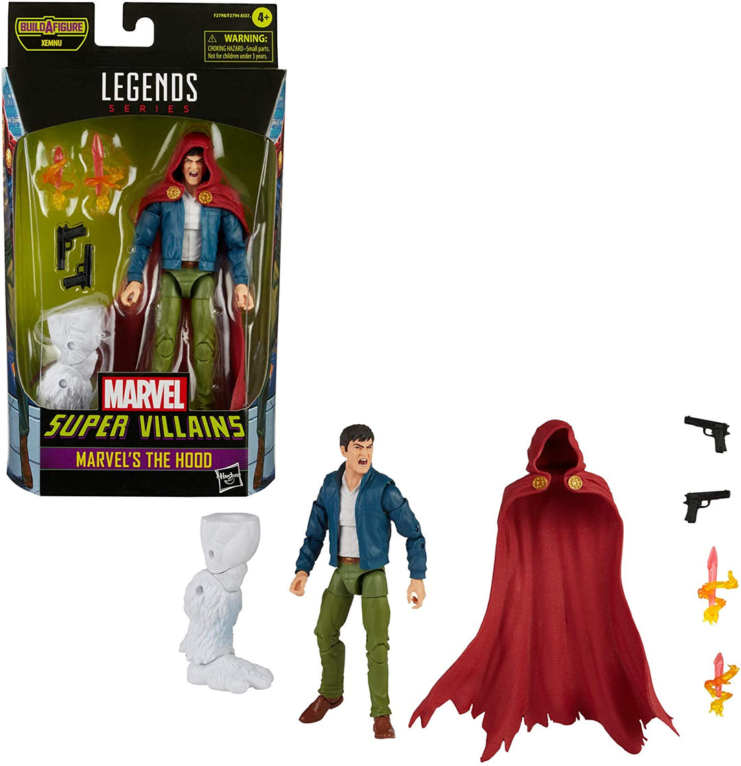 Hasbro Marvel Legends Series 6-Zoll-Action-Marvel's The Hood-Sammelfigur, inklusive 4 Zubehörteilen und 1 Build-A-Figure-Teil