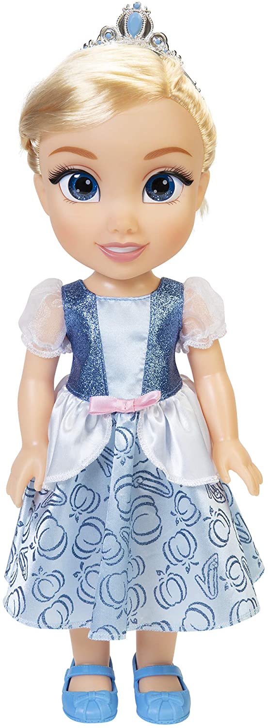 Disney Princess My Friend Cinderella-Puppe, 35,6 cm groß, inklusive abnehmbarem Outfit und Tiara