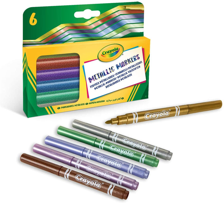 CRAYOLA 918642.012 6CT Metallic-Marker, 6 Stück (1 Stück)