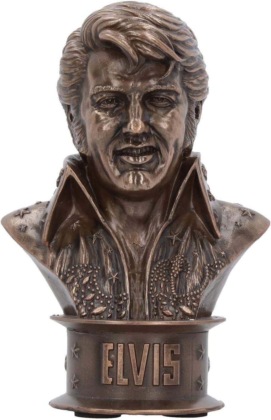 Nemesis Now Elvis-Büste, klein, 18 cm, Figur, Kunstharz, Bronze