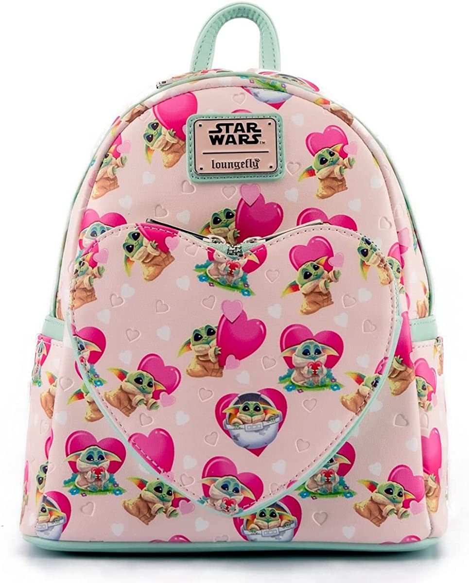 Loungefly Star Wars Mandalorian Grogu Valentines Mini-Rucksack