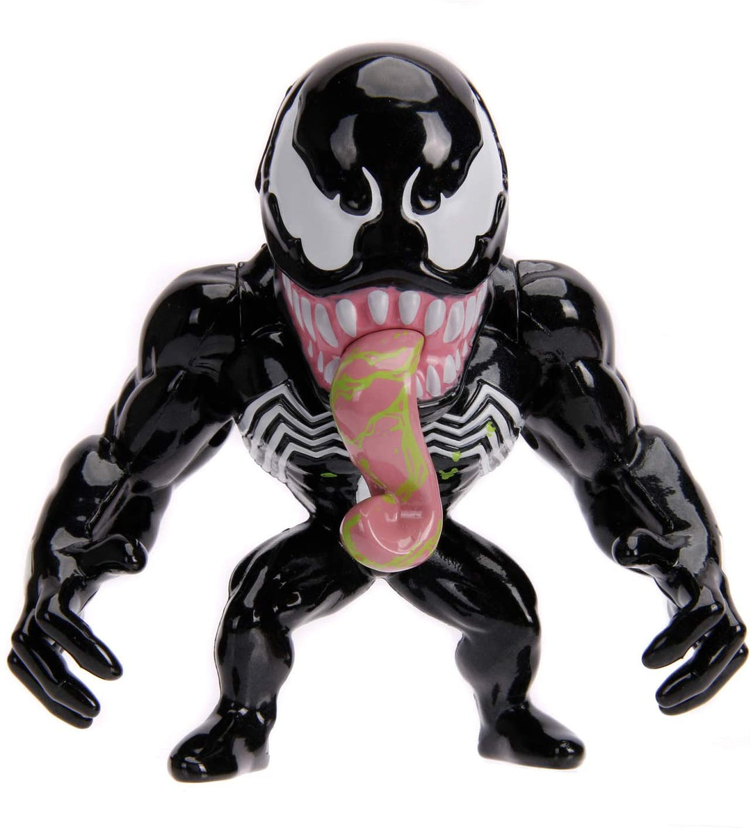 Jada Toys 253221008 Marvel Venom Figur, 10 cm, Sammelfigur, Druckgussfigur, Schwarz