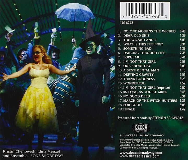 Wicked - Stephen Schwartz Idina Menzel Kristin Chenoweth Wicked [Audio CD]