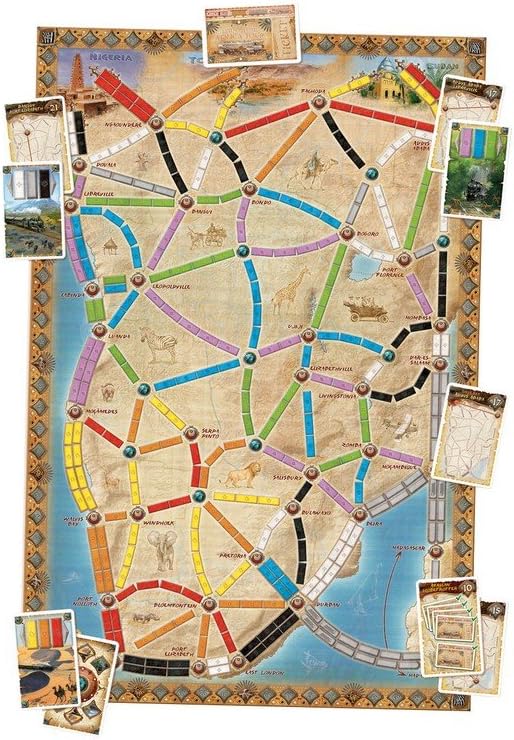 Tage des Wunders | Ticket to Ride The Heart of Africa Brettspiel-ERWEITERUNG | Ab 8 Jahren | Für 2 bis 5 Spieler | Durchschnittliche Spielzeit 30–60 Minuten