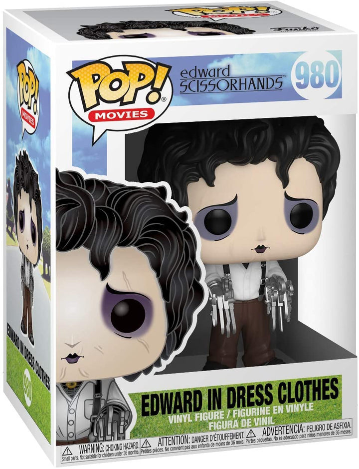 Edward Scissorhands Edward en ropa de vestir Funko 49698 Pop! Vinilo n. ° 980