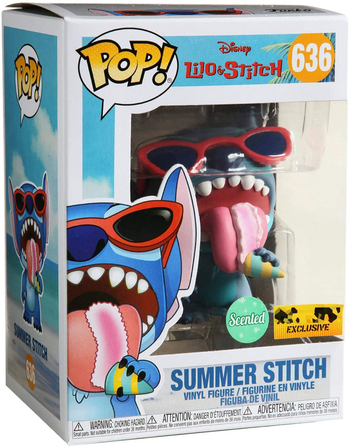 Disney Lilo &amp; Stitch Summer Stitch Exclusivo Funko 46089 Pop! Vinilo n. ° 636