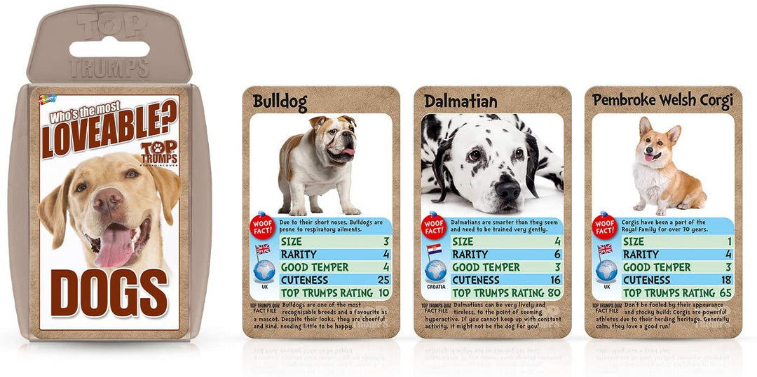 Dogs Top Trumps Card Game