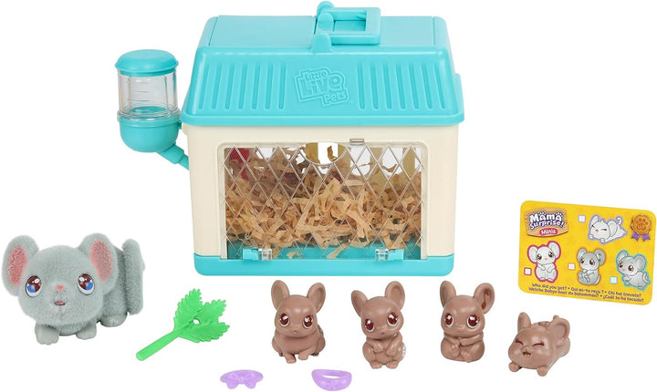 Little Live Pets - Mama Surprise Minis, Feed and nurture a Lil' Mouse Inside their Hutch so she can be a Mama