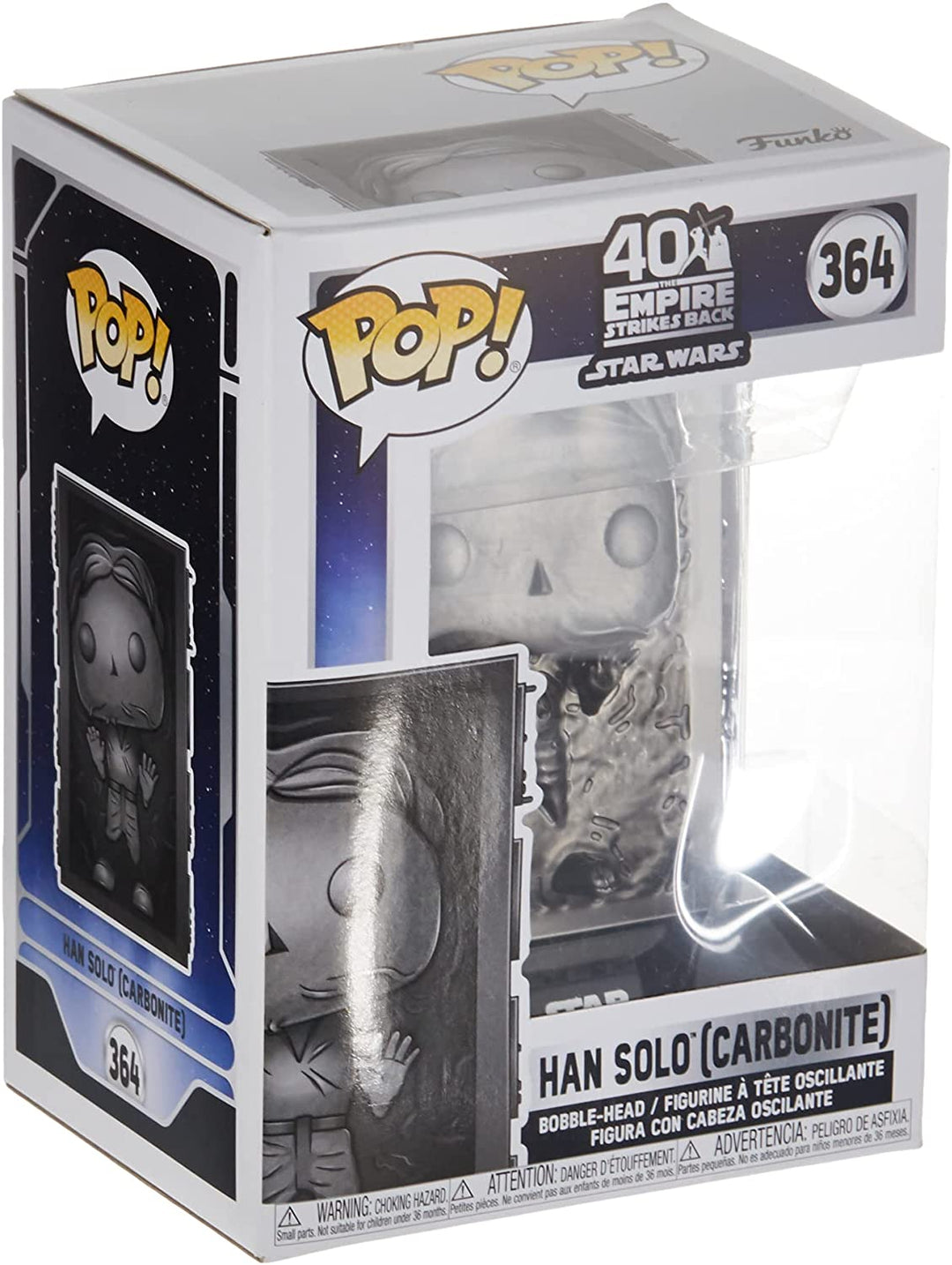 40 El Imperio Contraataca Star Wars Han Solo (Carbonite) Funko 48328 Pop! Vinilo n. ° 364