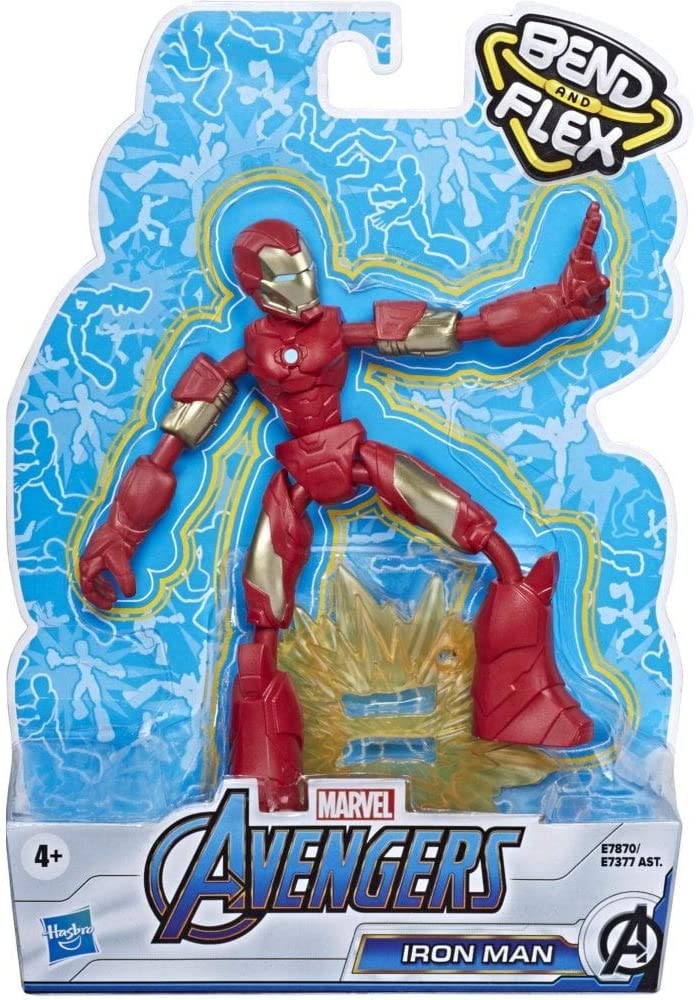 Marvel E7870 Avengers Bend and Flex Action 6-Zoll flexible Iron Man Figur