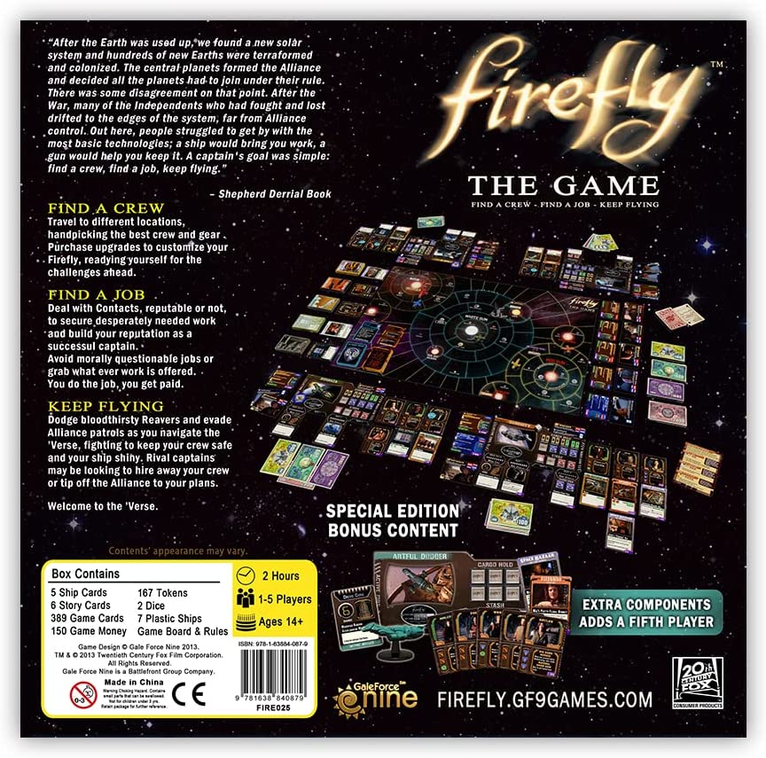 Gale Force Nine – Firefly The Game – Artful Dodger Edition