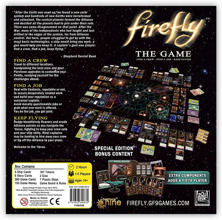 Gale Force Nine – Firefly The Game – Artful Dodger Edition