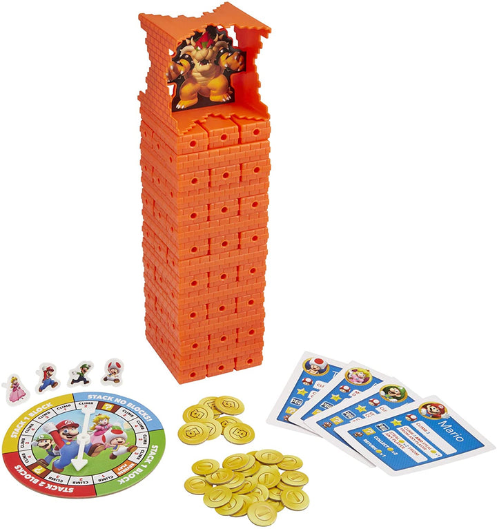 Gioco Jenga Super Mario Edition, Gioco della torre impilabile di blocchi