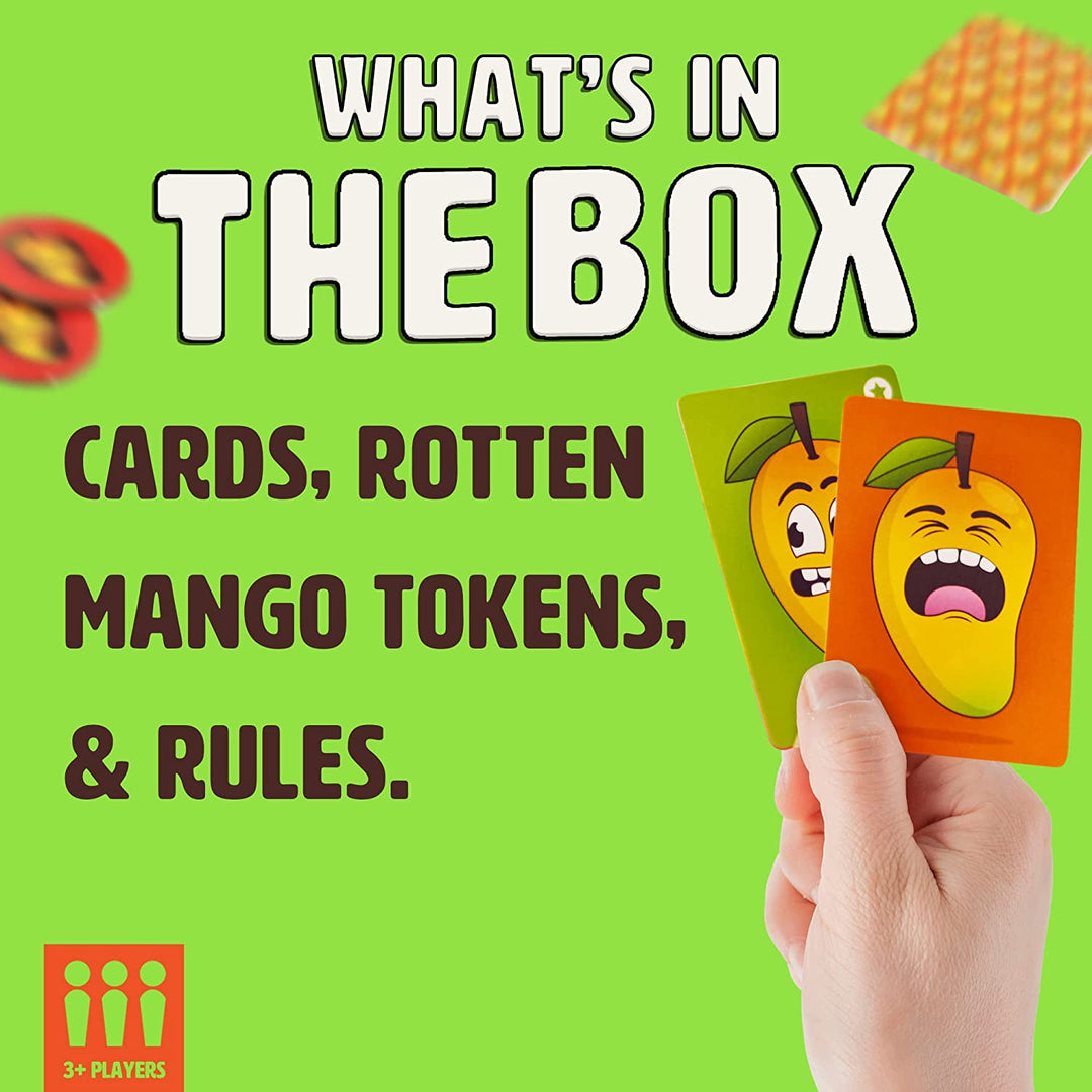 Zum Mango-Familienspaß-Kartenspiel braucht man zwei